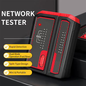 เครื่องทดสอบสายเคเบิลเครือข่าย RJ45 RJ11อุปกรณ์ทดสอบสายเคเบิลอีเทอร์เน็ตแลนการตรวจจับโล่โหมดสแกนช้าเร็ว - Product Image 3