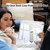 Étui transparent Y Fold avec porte-crayon pour iPad Mini 7 Étui détachable