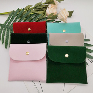 Pochette de montre en polaire double face, organiseur de câbles de données, étui de protection pour cartes bancaires et clés, personnalisable avec fermeture à bouton et écran - Product Image 2