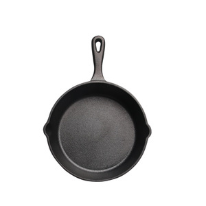 Sartén Redonda Clásica de Hierro Fundido Pre-Sazonada, Antiadherente, con Orificios para Colgar, Ecológica, para una Cocina Saludable - Product Image 1