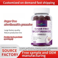 Gummies OEM personnalisées sans sucre à la nicotinamide 500mg, Vitamine B3 sans effets secondaires pour le blanchiment de la peau et le soutien énergétique – Produits de beauté