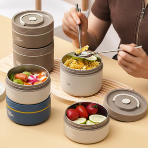 Wholesale <b>Kids</b> Thermal Lunch <b>Box</b> - Portable 304 Stainless Steel Food <b>Storage</b> Bento - Product Image 1
