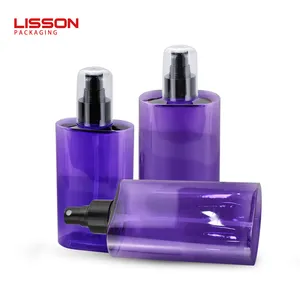 Cosmetic Transparent Essential Oil Mist Spray Bottles Custom Oval Continuous 100ml 200ml 300ml PETG Hair Body Spray Bottle