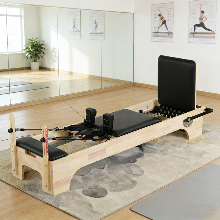 Reformer Pilates en chêne brun
