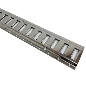Riel de sujeción para camioneta, acero inoxidable INOX 304 pulido - Product Image 1
