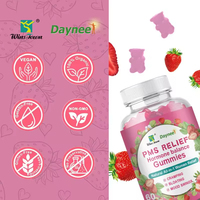 Gummies PMS avec racine de Maca et Tribulus Terrestris pour l'équilibre hormonal et le soutien beauté des femmes – Complément de santé naturel