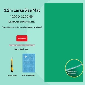 Tapis <span class=keywords><strong>de</strong></span> découpe auto-cicatrisant en <span class=keywords><strong>PVC</strong></span> 5 plis, double face, antidérapant, pour la couture, le quilting et les loisirs créatifs A0 A1 A2 - Product Image 6
