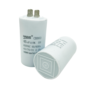 Condensateurs de marche pour moteur à courant alternatif 50uF <span class=keywords><strong>450V</strong></span> pour lave-linge, condensateur en <span class=keywords><strong>CBB60</strong></span> - Product Image 5