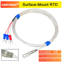 Waterproof PT100 Temperature Sensor Stainless Steel Platinum RTD Embedded Fast Response Industrial Probe