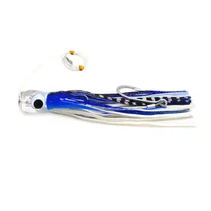 Skirted Fishing Lure 9" Marlin Tuna Lure Kit Rigged With 10/0 Hook 6pcs/set Fishing Trolling Lure