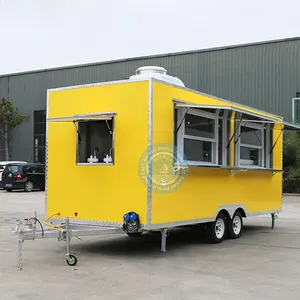 The Best Selling Customized Food Trailer Mobile Food Vans Coffee Bbq Ice Cream Kiosk Cart Made In China Food Truck For Sale Usa