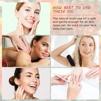Huile multi-usage de fleurs naturelles de marque privée huile de carthame pour le visage, le corps, le massage, les cheveux et le soin des ongles huile essentielle pure
