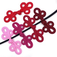 Nouveau bouton de grenouille chinoise de noeud décoratif coloré teint par coutume populaire pour le cheongsam