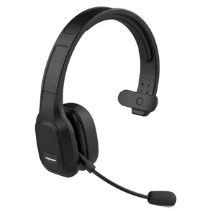 OEM-auriculares inalámbricos con micrófono y cancelación de ruido para camionero, mono, manos libres, plegables, color azul