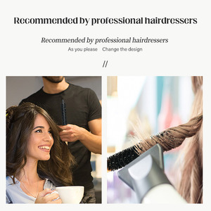 Petite <span class=keywords><strong>brosse</strong></span> ronde pour cheveux avec manche en bois - Mini <span class=keywords><strong>brosse</strong></span> volumisante pour le <span class=keywords><strong>brushing</strong></span> et le coiffage des cheveux courts et pour les voyages - Product Image 4