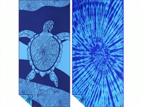 Handuk Pantai Ekstra Besar Bebas Pasir, Handuk Perjalanan, Renang, Yoga, Gym, Camping, Motif Garis Kura-kura, Handuk Mikrofiber Ukuran Besar, Ringan