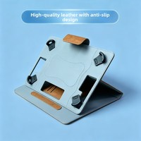 Étui de protection universel multi-usages à trois trous pour tablette 7/9/11/12 pouces avec languettes d'angle, compatible tablettes 8/10/13 pouces