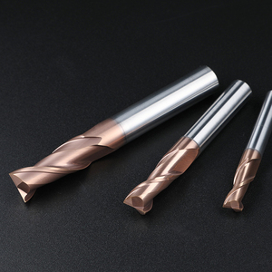 Fraise carrée en carbure de tungstène à <span class=keywords><strong>micro</strong></span>-cannelures 55HRC, revêtement TISIN, fraiseuse CNC de marque YSXD pour cuivre/fer fonte/carbone - Product Image 6