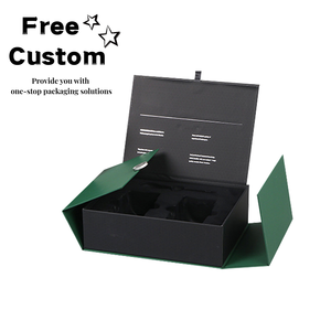 Caja de Regalo de Papel Personalizable de Alta Gama con Doble Tapa Abatible, Estampado en Caliente, Cierre Magnético, Reutilizable, Varios Colores - Product Image 2