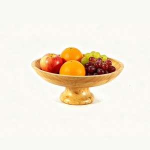 Round Bamboo Fruit Plate <b>Tall</b> Stemmed Solid Color New Chinese Style For Living Room Dining <b>Table</b> Kitchen Countertop - Product Image 3
