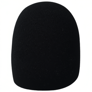 Éponge de microphone, grande mousse noire anti-vent pour enregistrement en studio - Product Image 1