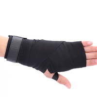 Bandages de boxe ajustables en gros pour la gym, couleur unie