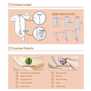 Whatnot RTS Bambus-Baby-Pyjamas Mystery Box mit Charakterdruck und Reißverschluss – Großhandel Blind Box Bambus-Reißverschluss-Pyjamas - Product Image 5