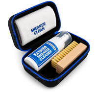 Kit d'entretien de chaussures portable personnalisé avec logo de marque, imperméable, nettoyant pour cuir et daim, liquide non toxique anti-taches, protection des chaussures