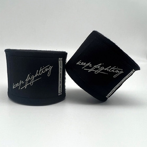 Envolturas de mano de <span class=keywords><strong>boxeo</strong></span> con logotipo personalizado de semielasticidad duradera ajustable fácil de llevar de alta calidad - Product Image 2