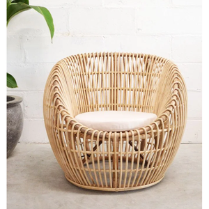 GREENCRAFT Handmade Modern Rattan <b>Accent</b> <b>Chair</b> Stylish Wicker <b>Chair</b> for Bedroom Patio <b>Living</b> <b>Room</b> Decor Vietnam - Product Image 2