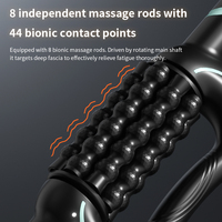 Masseur à rouleaux rechargeable pour fascia, appareil de massage mains libres pour éliminer la cellulite et la graisse, 5 vitesses, pour le corps, les bras, le dos et les muscles