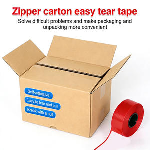 Ruban adhésif MOPP bleu à ouverture facile, adhésif permanent simple face pour carton, sac, boîte, <span class=keywords><strong>bande</strong></span> de déchirement résistante à la chaleur avec ruban - Product Image 2