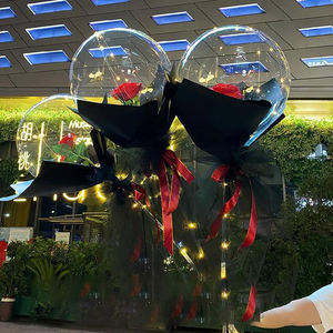 Columna redonda de hilo LED, globo bobo ondulado de rosa para decoración de la habitación de matrimonio, fiesta de boda - Product Image 6