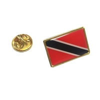 Trinité-et-Tobago drapeau épinglettes en vrac métal Tobago broche Badge Souvenir pour hommes femmes vêtements sacs chapeaux
