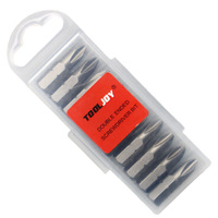TOOLJOY Jeu de 10 embouts de tournevis, longueur 25 mm, embouts en acier S2, faciles à utiliser, fourniture d'usine OEM
