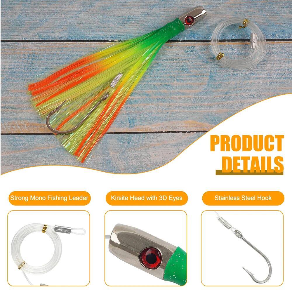 BRAID Speedster Sel Eau Traîne Pêche Leurre Gros Gibier Thon Dorades Wahoo