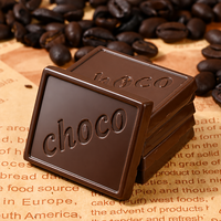 Collations quotidiennes certifiées Halal OEM ODM emballées individuellement, chocolat noir 100% solide de la marque Ailika, 100g/boîte, durée de conservation de 12 mois