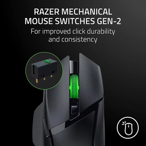 Razer Basilisk V3 X HyperSpeed Customizable RGB <b>Lighting</b> Wireless <b>Gaming</b> Mouse 2.4 GHz 18K DPI Optical Sensor with USB Interface - Product Image 3
