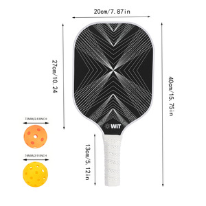 WiT Pickleball Paddles 2 Rackets 4 Balls 1 Bag Anti <b>Slip</b> Outdoor Sports Equipment - Product Image 2