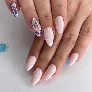 W894 Prensatelas francés <span class=keywords><strong>rosa</strong></span> pálido Mayorista Suministros para <span class=keywords><strong>uñas</strong></span> Profesionales Productos de belleza Estilo vintage de los años 80 - Product Image 1