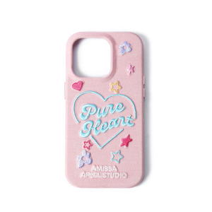 Étui de téléphone portable en cuir PU antichoc personnalisé avec broderie florale 3D - Product Image 2
