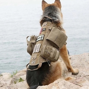 Harnais de camouflage pour gros chien, <span class=keywords><strong>berger</strong></span> <span class=keywords><strong>allemand</strong></span>, <span class=keywords><strong>malinois</strong></span>, gilet d'entraînement, harnais et laisse tactiques pour chiens - Product Image 2