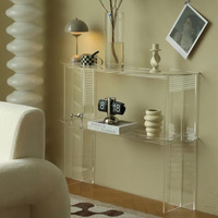 Wandnaher Wohnzimmer-Eingangsbereich Dekorativer Beistelltisch Moderner Minimalistischer Luxuriöser Acryl-Eingangstisch