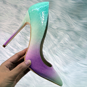 Chaussures à talons hauts personnalisables pour femmes, 12cm, 10cm, 8cm, 6cm, colorées pastel, style stiletto, luxe, directement de l'usine - Product Image 2
