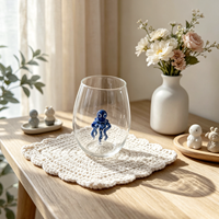 Tasse en verre transparent haute résistance au borosilicate, personnalisée en usine, résistante à la chaleur, pour thé et café