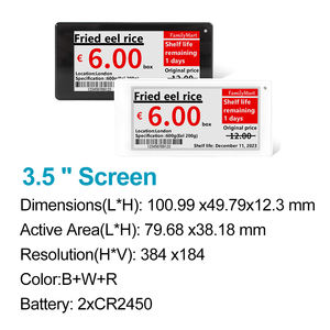 Écran d'affichage des prix des légumes et des fruits Étiquette de prix numérique Électronique 3.7 pouces E Ink Display Front Light Oem Factory Wholesale - Product Image 5