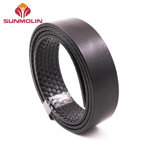 Personalizado 25mm de ancho marrón brillante fuerte rejilla en relieve TPU <span class=keywords><strong>PVC</strong></span> plástico recubierto correas personalizables - Product Image 4