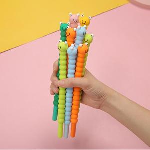 Bolígrafo de Gel con Diseño de Oruga de Tinta Azul, Secado Rápido, Silicona y Plástico, Diseño Neutral - Product Image 5