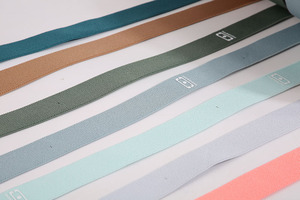 Multi-Color Eco-Friendly Polyester Nylon Twill <b>Webbing</b> High Elastic Belt Luggage Yoga Polites Elastic Band - Product Image 5