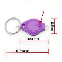 Mini lampe torche LED portable en plastique faite à la main, porte-clés, cadeau promotionnel pour les salons de coiffure, les spas et les utilisations sportives